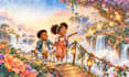create whimsical watercolor art for african american children storybook