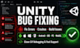 fix unity bugs, errors, crashes, and optimize your game