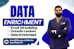do data enrichment, data collection and email finding