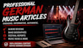 write professional german articles and blog posts