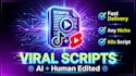 write viral ai tiktok script and youtube shorts script