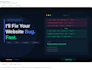 fix your website bug, HTML, CSS, or javascript error fast