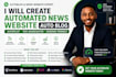 create wordpress autoblog, automated news website, RSS aggregator blog