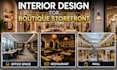 do interior design for boutique storefront, office space, restaurant and mall