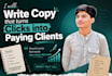write copy that turns clicks into paying clients