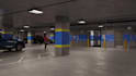 create 3d parking lot design, site plan, and garage architectural walkthrough