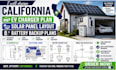 design california ev charger plan solar panel layout battery backup plans