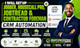set up jobber housecall pro jobtread contractor foreman CRM automation