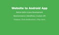 convert your website into a native android app with full functionality