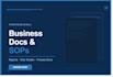 write professional technical documentation and sops