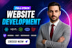 develop modern website as a full stack web developer with react, nextjs, nodejs
