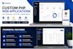 develop a custom PHP web application with mysql database