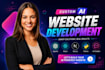 do ai website development ,chatbot, ai software as full stack web developer