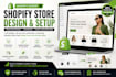shopify store design, shopify store setup, shopify expert, shopify website