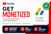 apply your channel for youtube monetization with adsense
