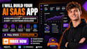 develop ai website development, ai chatbot, ai software as full stack developer