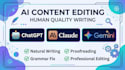 write, rewrite and edit ai content with human quality