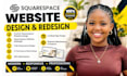 build squarespace website, design and redesign squarespace website development