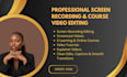do professional screen recording screencast e learning video