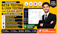 beta test user test manual usability test for saas app with detailed QA feedback