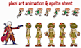 do pixel art animation pixel art character sprite sheet pixel animation