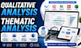 do qualitative data analysis, and thematic analysis using nvivo, maxqda, atlas