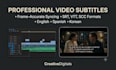 provide professional video subtitling and captions in srt vtt