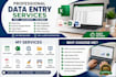 data entry, web research, copy paste and typing