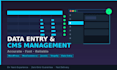 data entry, cms content management and website updates
