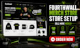 design fourth wall website fourthwall store setup and pod merch store