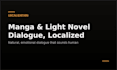 make your manga or light novel dialogue sound natural, not translated