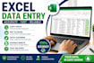 do excel data entry, copy paste, data cleaning and PDF conversion