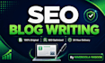 write SEO blog posts and website content