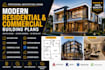 design modern residential and commercial building plans