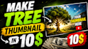 design high CTR clickable three thumbnail in just ten dollar