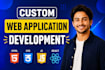 develop a custom web application with frontend and backend