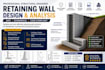 design retaining walls with structural analysis and engineering calculations