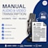 transcribe audio and videos to text