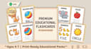 design creative educational flashcards for kids learning english