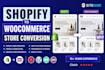 convert your shopify store to woocommerce