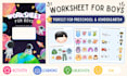 design custom preschool and kindergarten activity worksheets