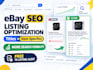 optimize your ebay SEO listing titles and item specifics