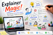 create engaging whiteboard explainer video doodle animation video for training