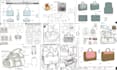 design handbag, backpack, tote bag tech pack and technical drawing