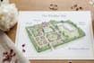 design custom wedding and map illustration