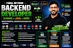 be your backend developer, django, java, node
