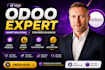 be your odoo expert, odoo module odoo studio odoo customization, API integration