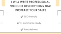 write simple and engaging product descriptions in english