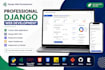 develop a custom django web application with responsive frontend