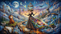 draw a custom dark surrealism for apparel